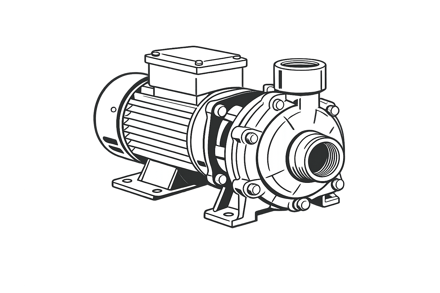 Motobomba para assistência técnica