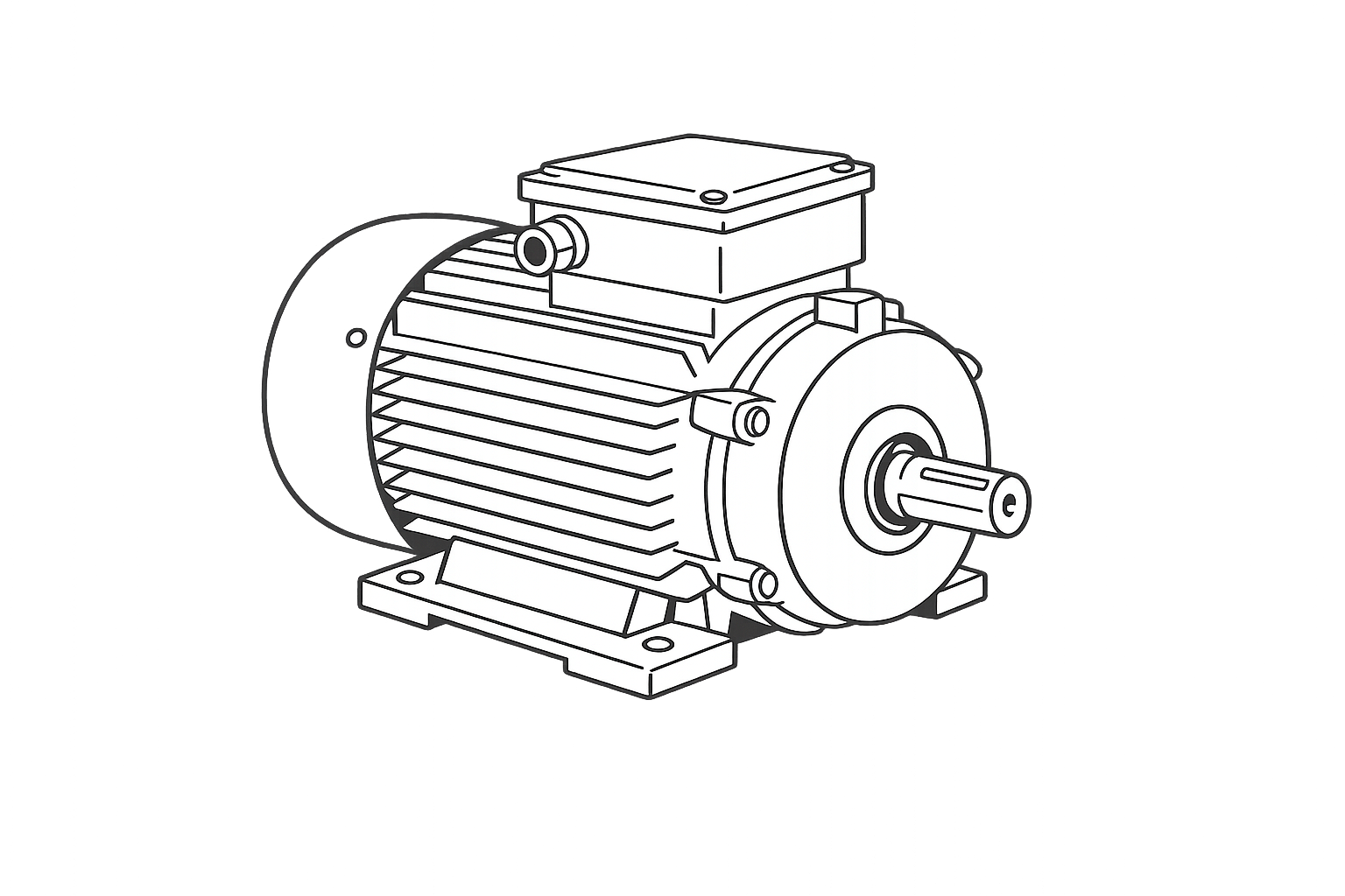 Motor elétrico WEG para assistência técnica